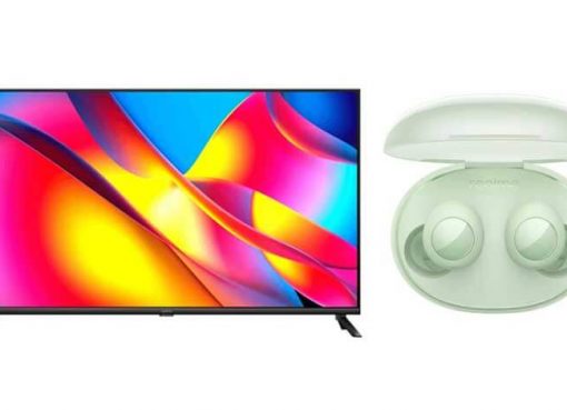 realme-buds-q2s and Realme Smart TV X Full HD
